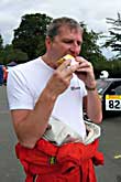 Tommo the pig farmer tucks into the last of Mr Porky
