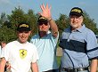 Jon Goodwin (centre) is the '08 Champ from Chris Butler (left).  Mineeff (right) tries to look friendly